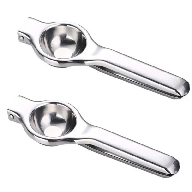 Stainless Steel Handheld Lemon Squeezer - Manual Citrus Press Juicer for Lemon, Lime & Orange - Easy Clean Kitchen Tool
