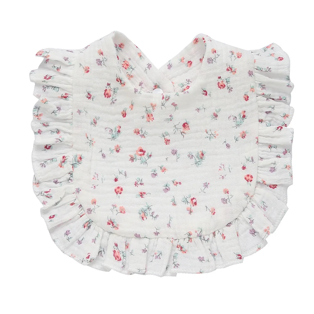 Baby Cotton U-Shaped Waterproof Bibs 28 x 30 cm (11 x 12 in) Cartoon Drool Saliva Scarf Burp Cloths, Unisex Feeding