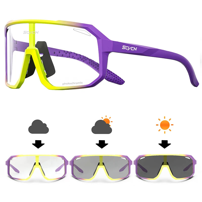 MTB Cycling Sunglasses for Men and Women Photochromic UV400 Road & Mountain Bike Goggles