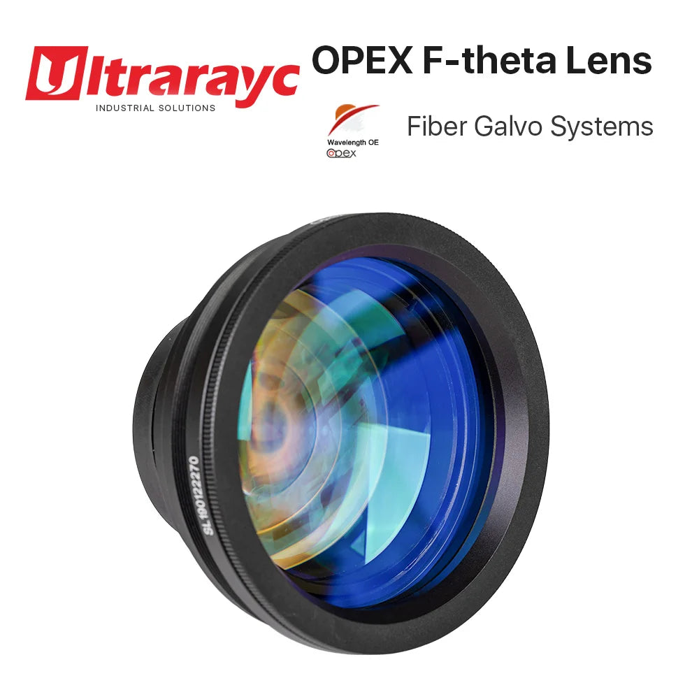 F-Theta Lens 1064nm M85 Thread for YAG Fiber Laser — Scan Field 70×70 to 300×300 mm (2.76×2.76 to 11.81×11.81 in), Focal Length 100–420 mm (3.94–16.54 in)