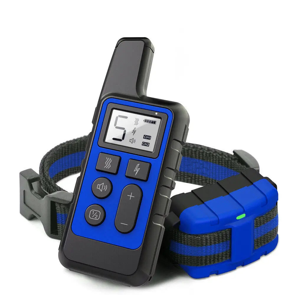 Waterproof Remote Dog Training Collar – 500m Range Rechargeable with Shock, Vibration & Tone, Adjustable 14–27 in (35–69 cm)