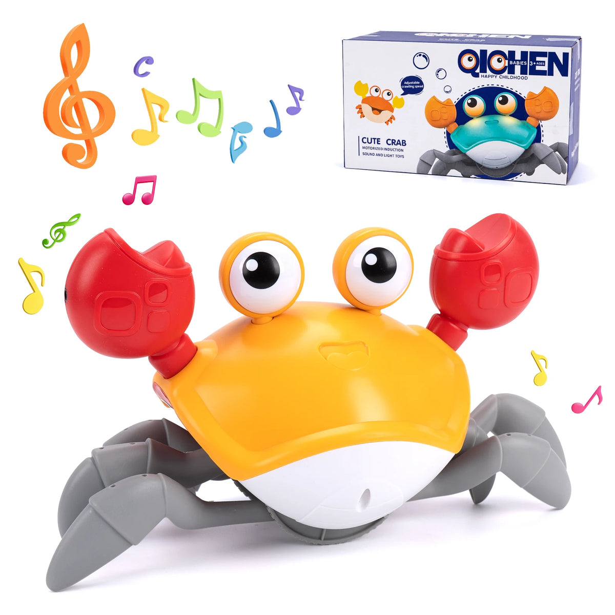Baby & Toddler Electronic Pet Toys - Dancing Octopus, Musical Penguin & Duck | Interactive Crawling Tummy Time Toy