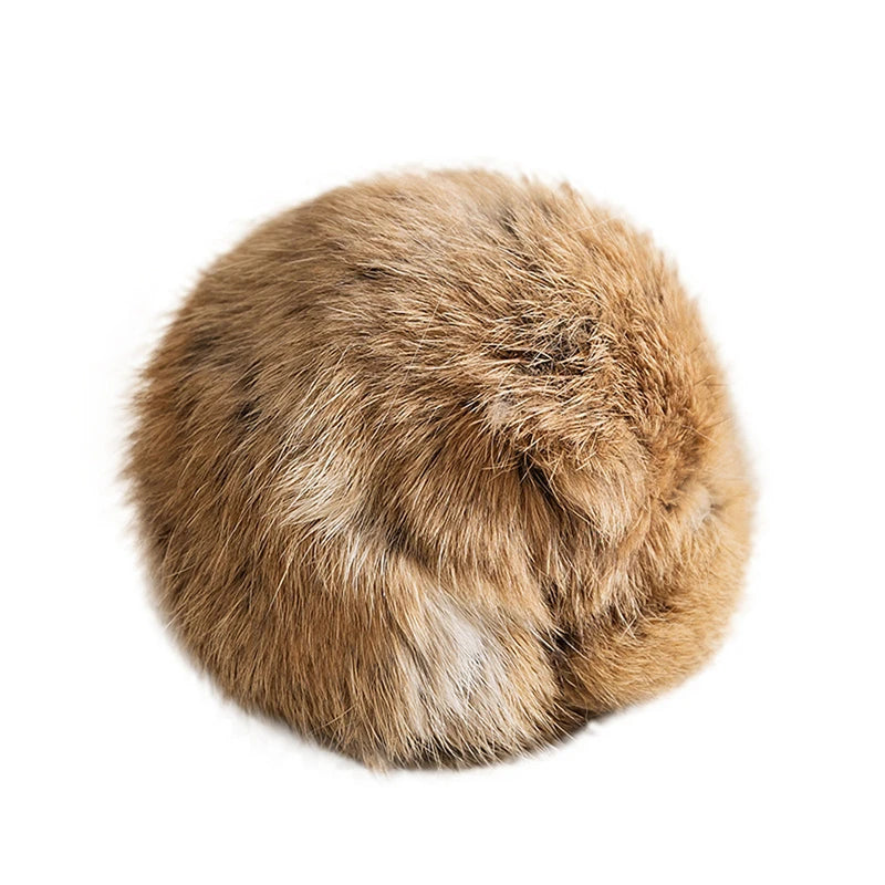 Rabbit Fur Catnip Ball - Interactive Plush Cat Toy (8 cm / 3.1 in) - 1/2/3/6 Pack