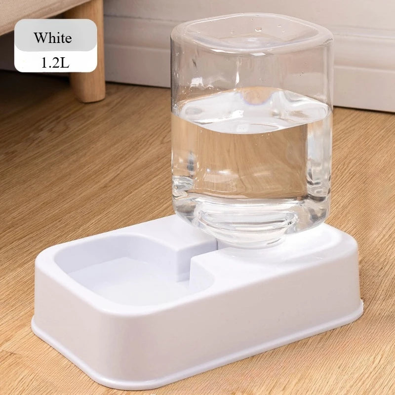 Automatic Pet Feeder & Water Dispenser – Portion-Control Food Bowl for Cats & Dogs (No Batteries Required)
