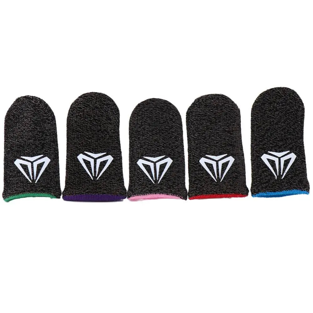 FanzyMarket gaming fingertip gloves, sweatproof touchscreen finger sleeves, breathable ultra-thin 0.3mm for mobile gaming.