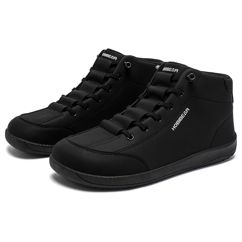 FanzyMarket green mid-top barefoot ankle boots with wide toe, zero-drop design and non-slip artificial leather soles.