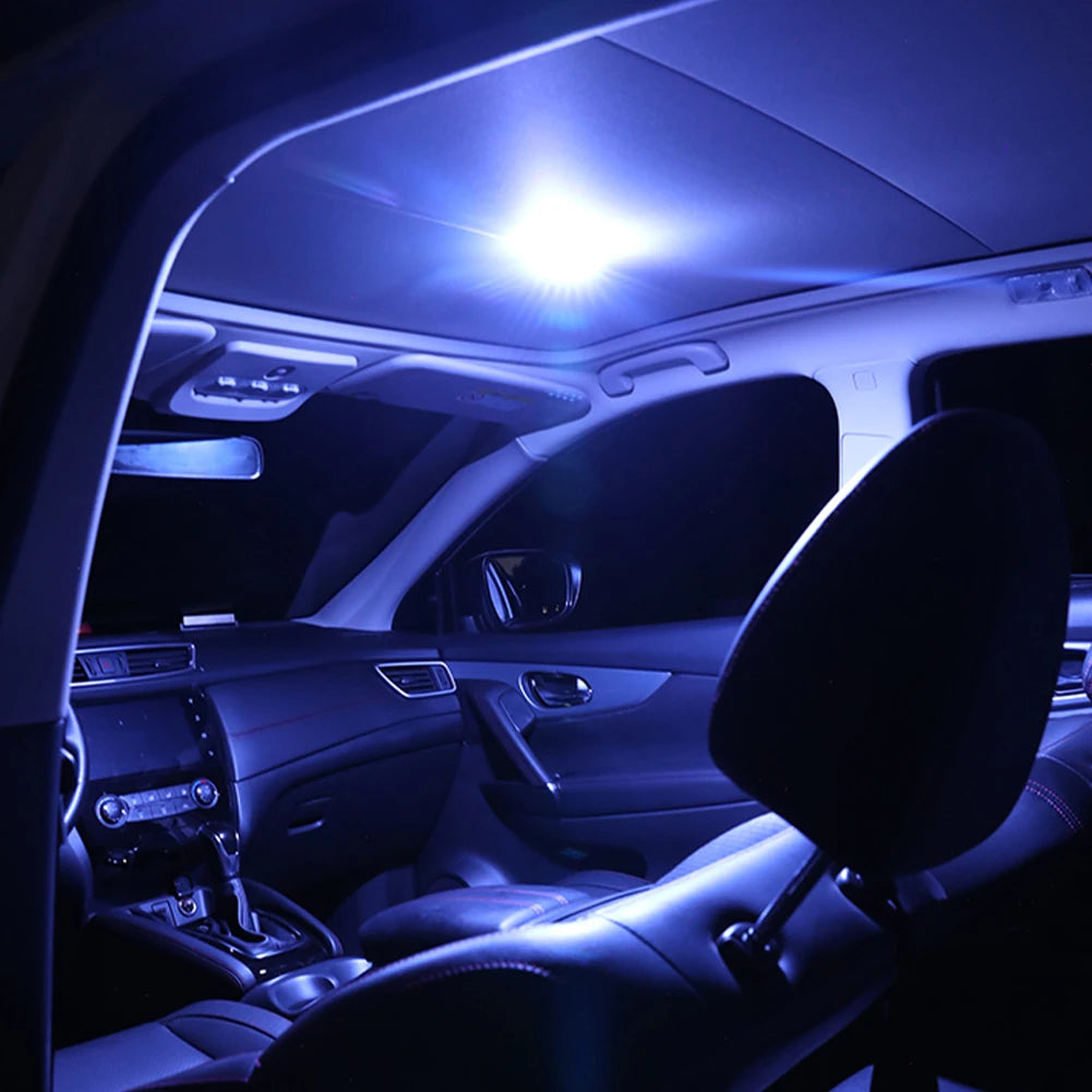 FanzyMarket rechargeable USB LED car reading light with magnetic wireless dome design and color-changing interior lighting for car and RV.
