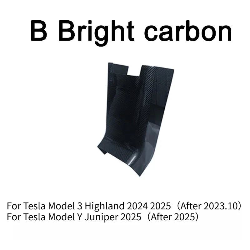 White ABS rear screen cover and air vent trim for Model Y Juniper, FanzyMarket car interior accessory, auto and moto interior upgrade.