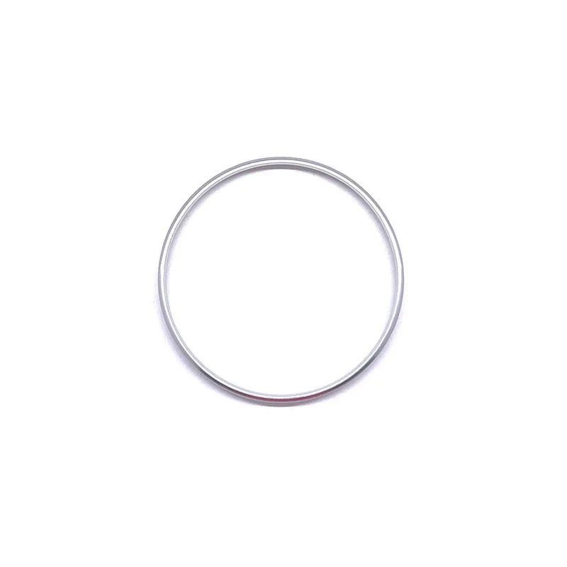 Silver metal headlight switch trim ring for Golf, Passat, Polo, car interior switch cover, by FanzyMarket.