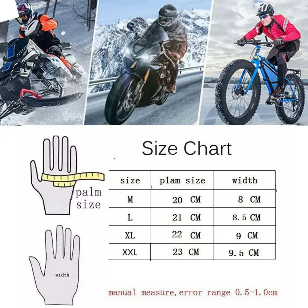 Unisex black leather motorcycle riding gloves with white and red accents, protective padding, and adjustable strap for racing and riding.
