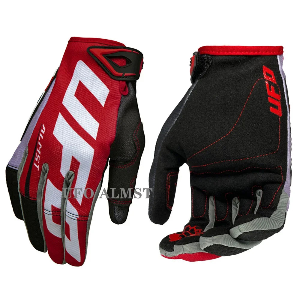 Men's off-road motorcycle gloves by FanzyMarket, full-finger shockproof MX ATV racing gloves with touchscreen, breathable, windproof design.