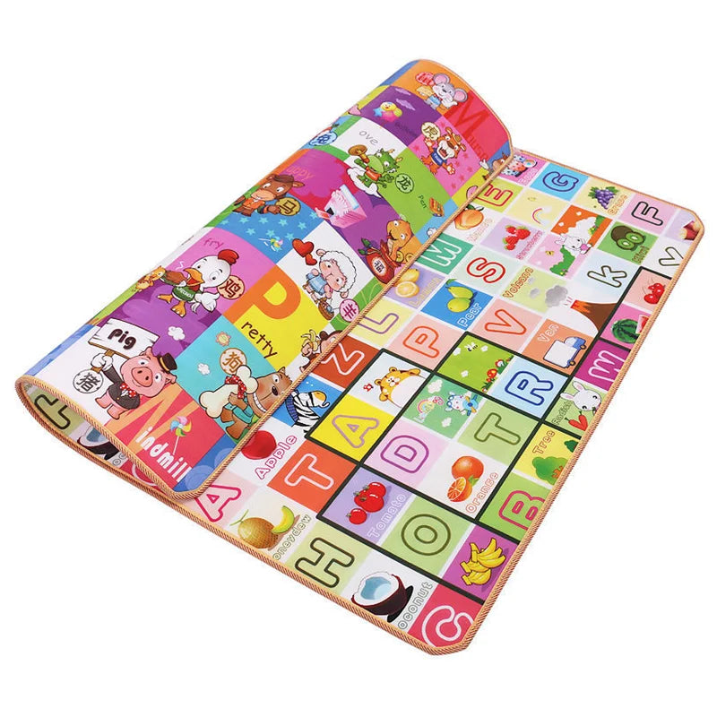 FanzyMarket baby play mat, foldable foam nursery crawling and kids playmat, 200x180 cm, soft and cushioned for infants.