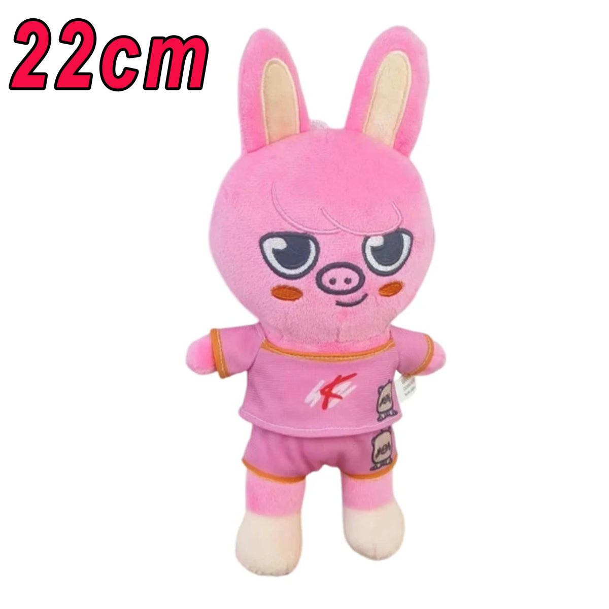 Kawaii FanzyMarket 23 cm plush stuffed animal, cute cartoon baby doll, soft toy for room decor and gift.