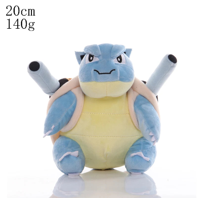 FanzyMarket Pikachu and friends plush stuffed animals, 8-inch baby and maternity soft toys featuring Pikachu, Charmander, Squirtle, Eevee, and more.