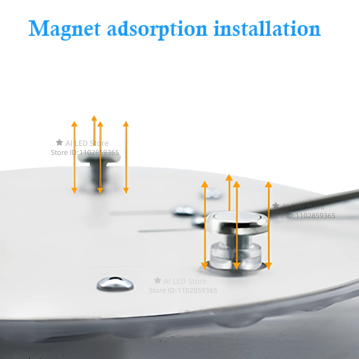 Round LED panel ceiling light by FanzyMarket, 24W cold white flush mount lamp for indoor decor and lighting.