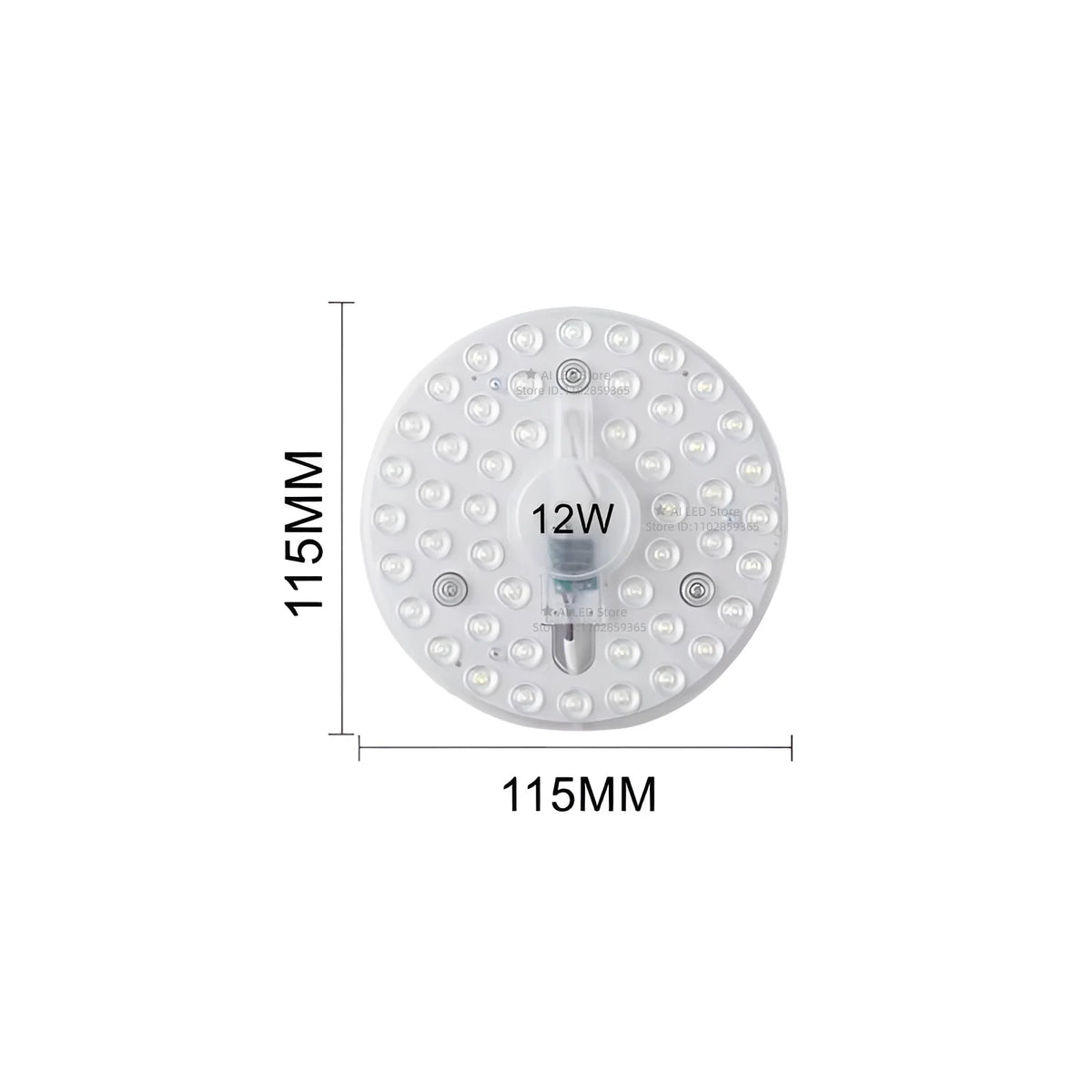 FanzyMarket round LED panel ceiling light, 24W cold white flush mount fixture, suitable for modern home or office lighting.