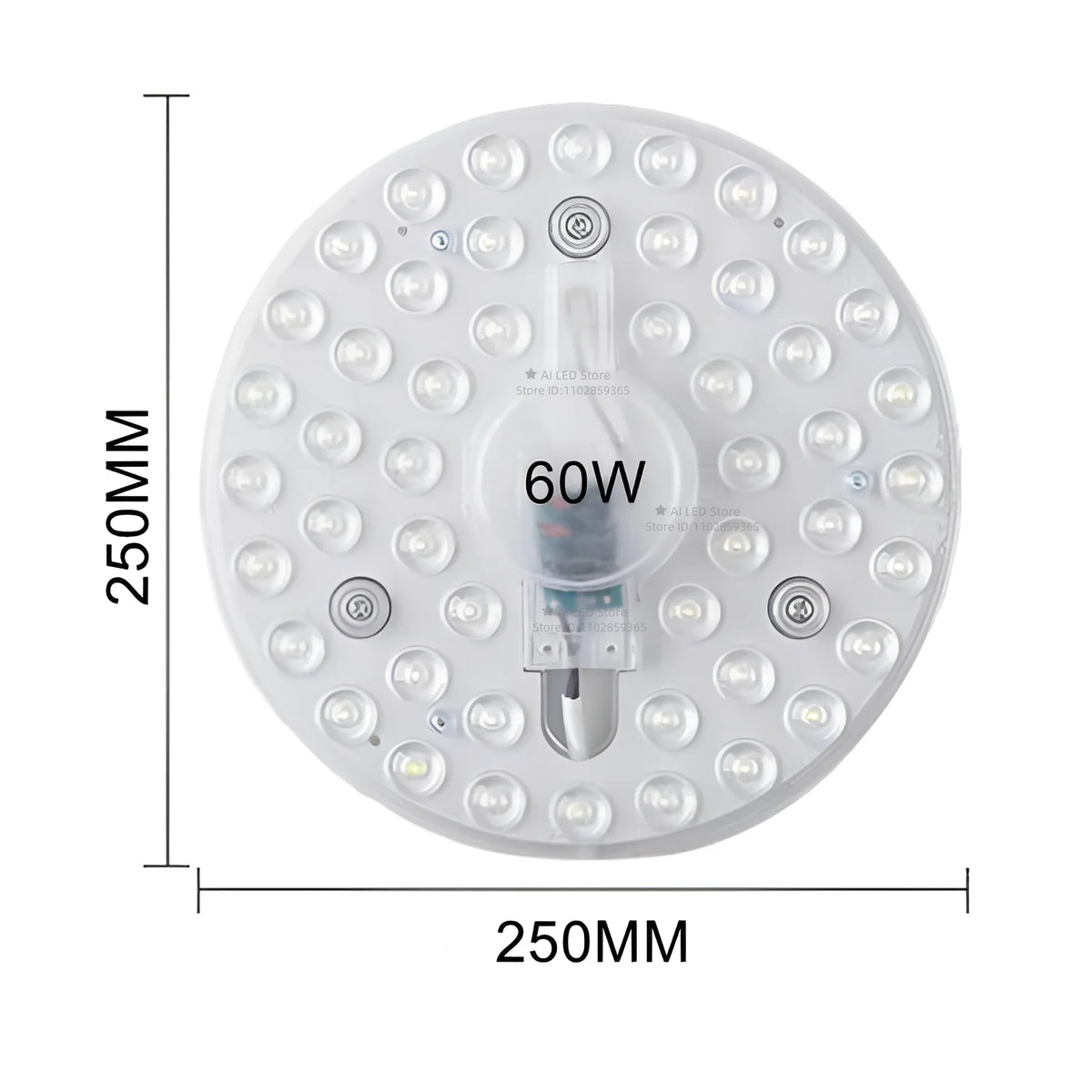 FanzyMarket round LED ceiling light, 24W, cold white, flush mount lamp suitable for indoor decor and lighting.