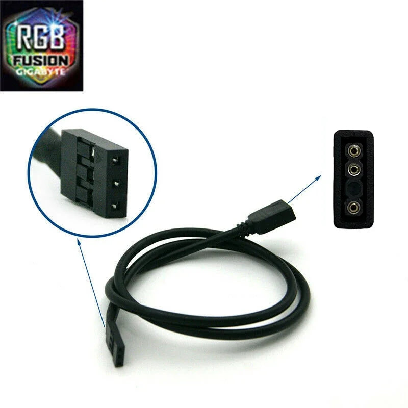FanzyMarket addressable WS2812b 5V ARGB LED strip with 3-pin RGBIC, 1 meter, 60 LEDs, suitable for PC case lighting, IP30/IP65.