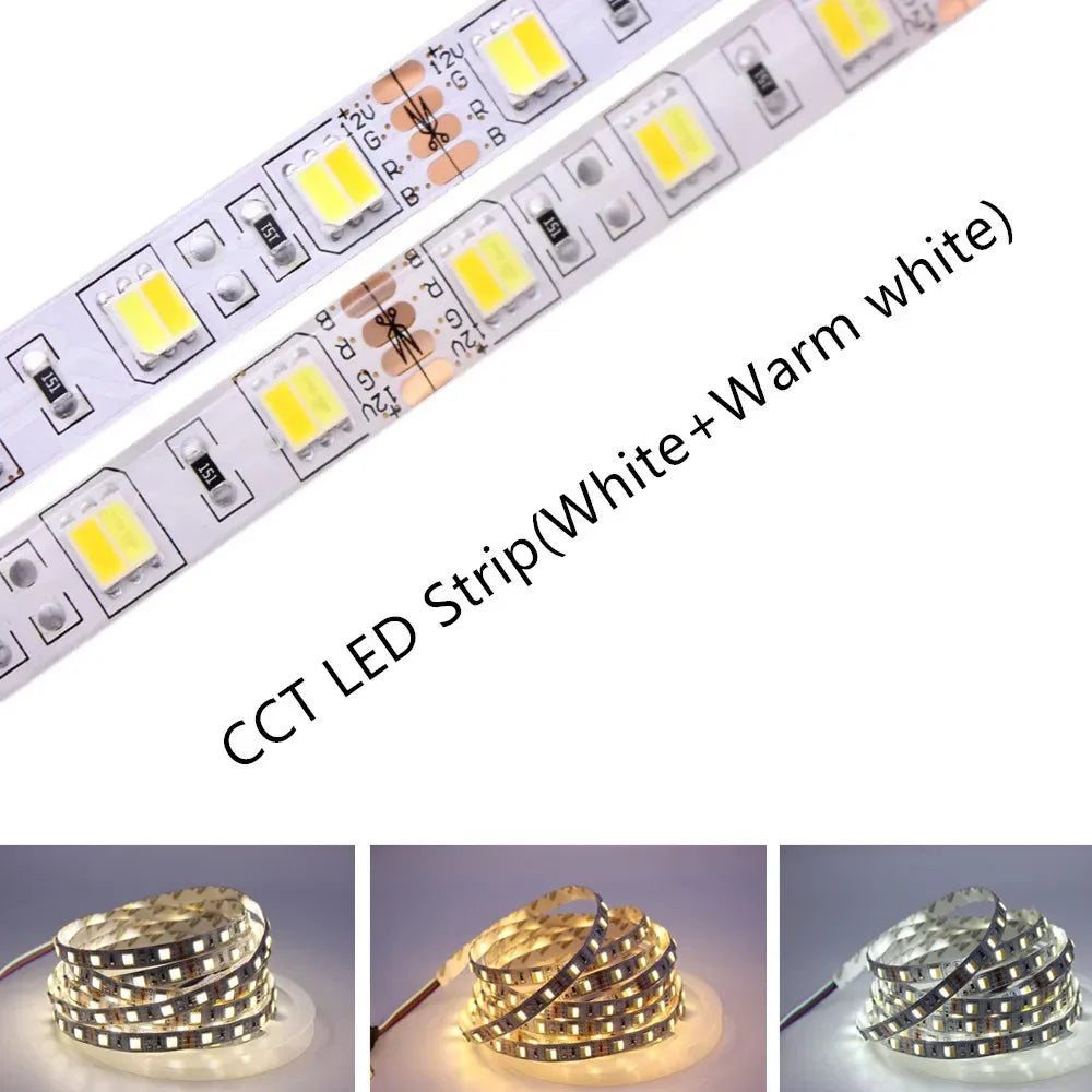 Flexible 5M RGB LED strip light by FanzyMarket, waterproof IP67, 300 LEDs, 5050 SMD, suitable for indoor and outdoor decor.