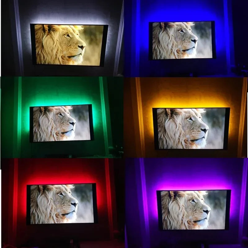 FanzyMarket 5V USB LED strip light in warm and cool white, waterproof, flexible tape for TV backlighting, 1m to 5m length