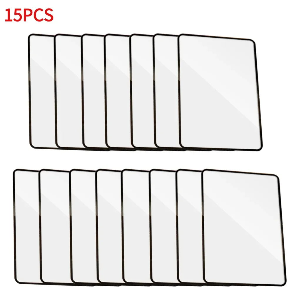 FanzyMarket 3X ultra-thin PVC reading magnifier sheets, 180x120mm, pack of 5-20, ideal for close-up viewing and magnification.