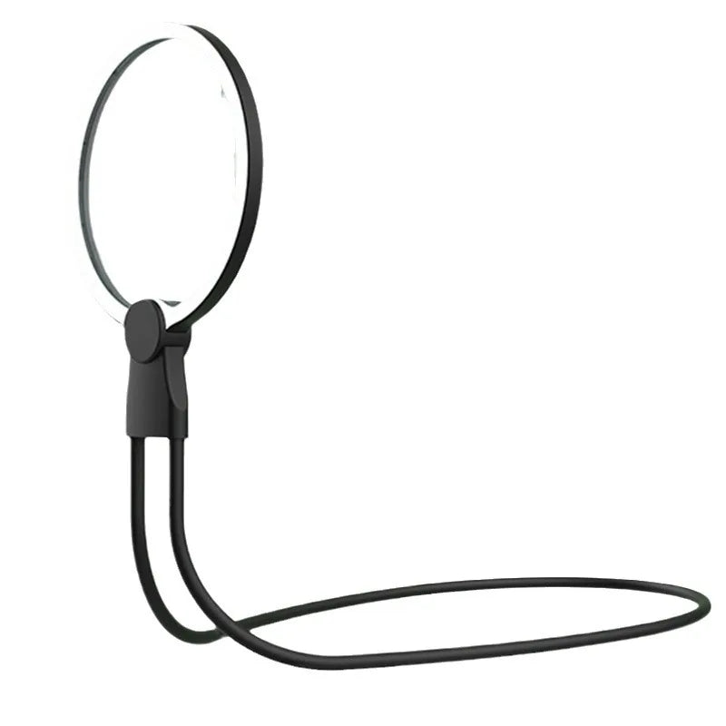 FanzyMarket 3-in-1 LED rechargeable magnifier with acrylic lens, 3X zoom, 24 LEDs, for reading, sewing, and jewelry work.