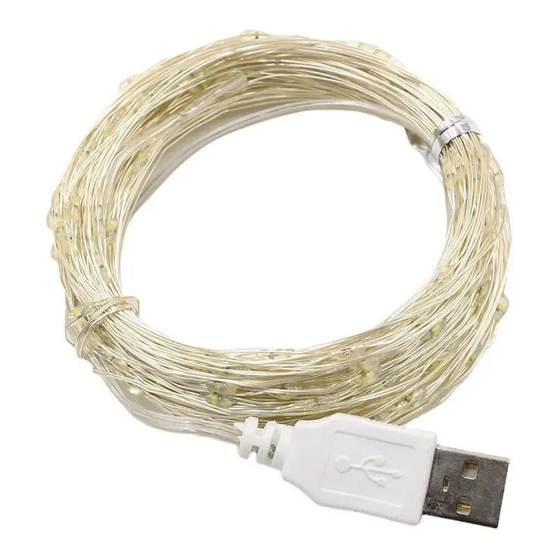 50 LED Waterproof USB String Lights for Christmas Wedding Party
