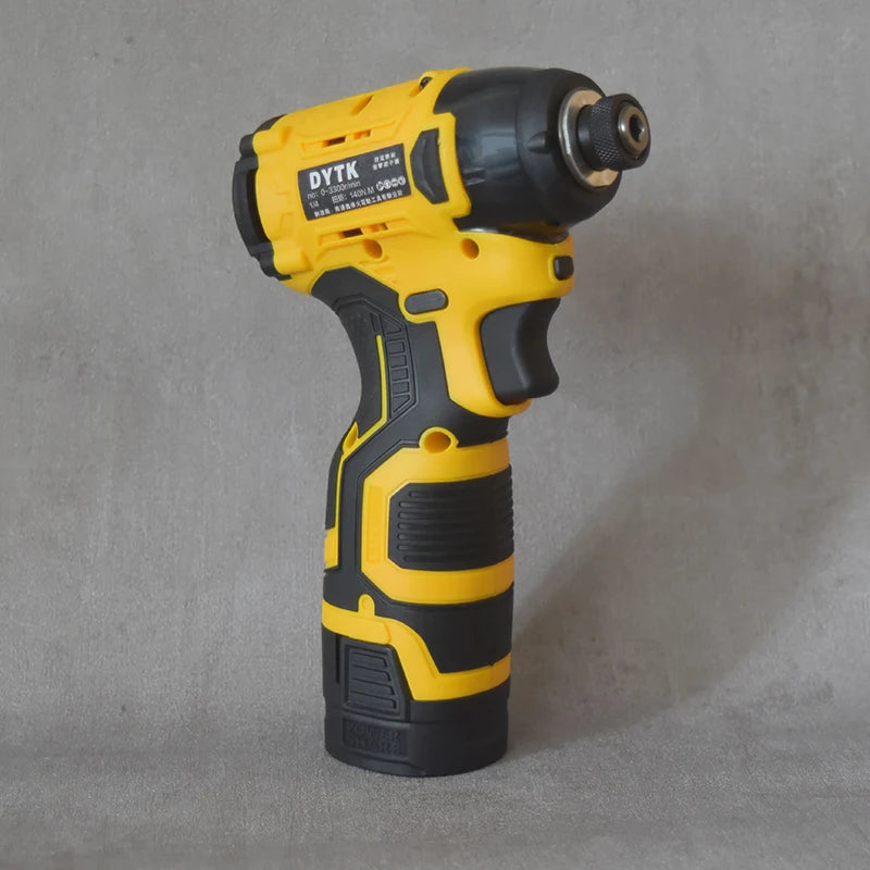 FanzyMarket 18V cordless electric screwdriver and rechargeable hand drill with brushless motor, multifunctional repair tool.
