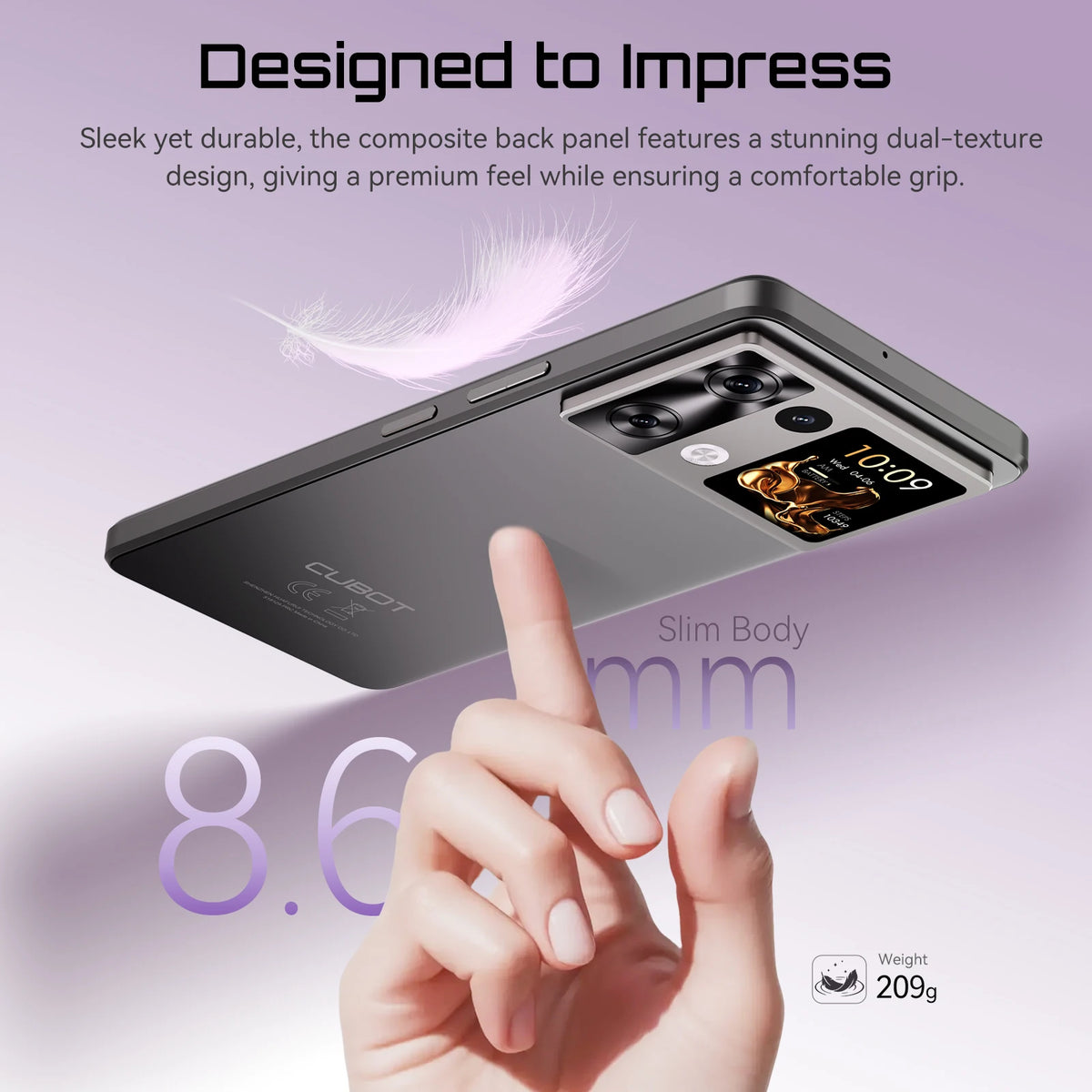 FanzyMarket Android 15 dual-screen smartphone with 6.88-inch display, 24GB RAM, 64MP camera, and 5100mAh battery in black.