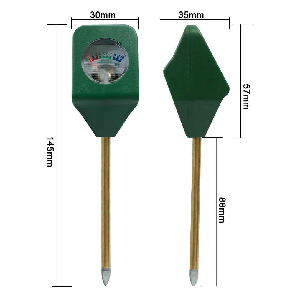 Set of 6 FanzyMarket mini soil moisture meters for indoor potted plants and garden, portable hygrometer testers for plant health.