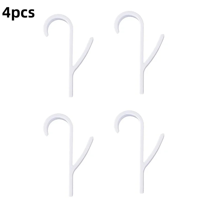 FanzyMarket heated radiator towel hooks with rail hangers and clips for towels, scarves, and clothes in a bathroom setting.