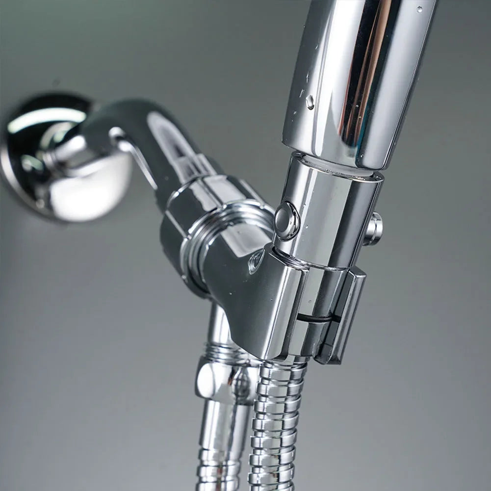FanzyMarket shower head flow control valve with one-button pause for handheld shower, bathroom plumbing fixture.