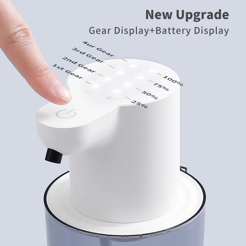 FanzyMarket wall-mounted automatic foam soap dispenser with touchless sensor, 400 ml capacity for bathroom use