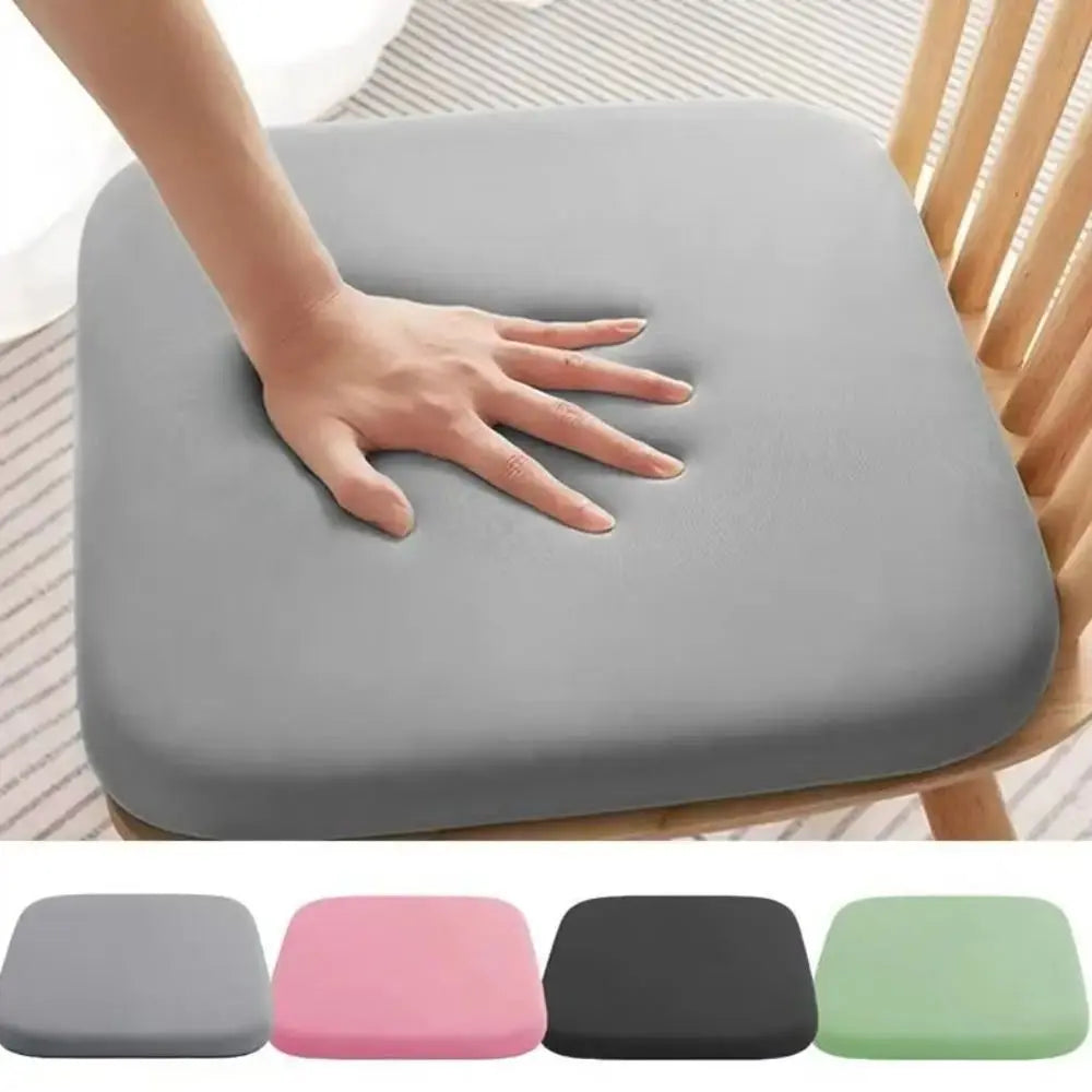 Pink memory foam seat cushion for office and car, with breathable polyester-cotton cover and removable washable cover.