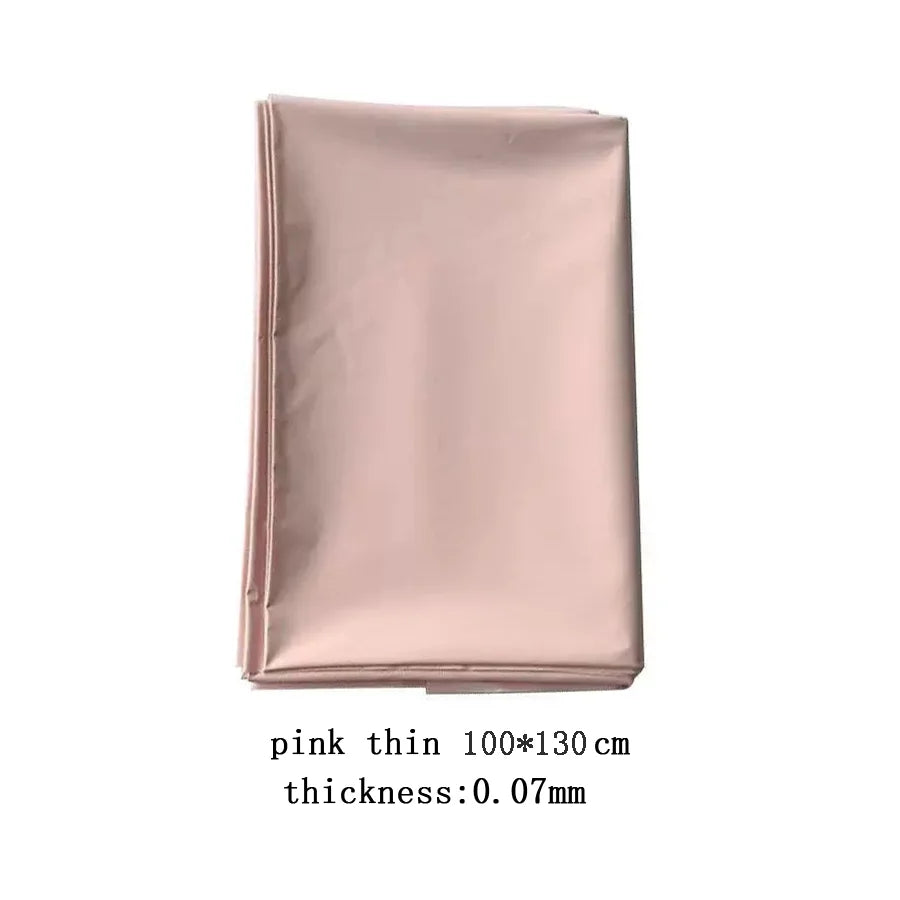 Pink waterproof PVC bed sheet coverlet for couples, fits 1.2 to 2.0m beds, with oil and spa protection, available in three colors.