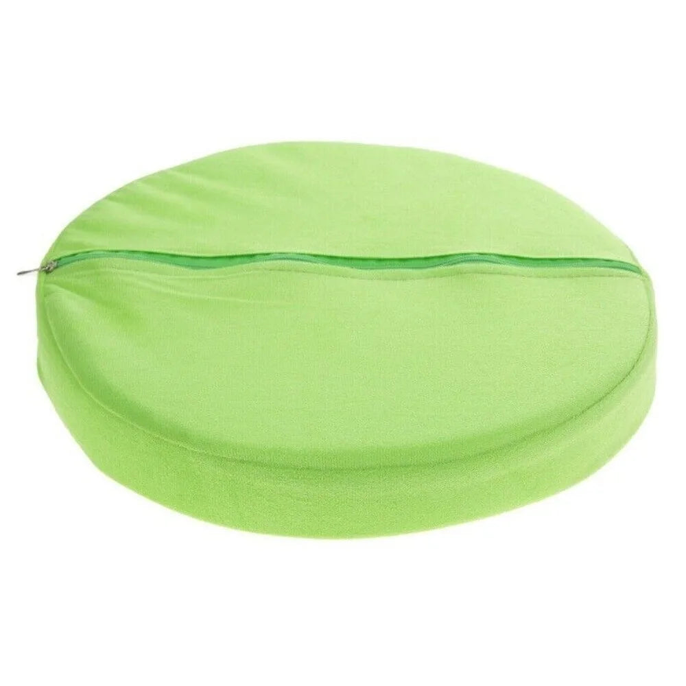 FanzyMarket round fruit print chair cushion, 13x13 inches, memory foam seat pad with removable washable cover for dining and outdoor use.