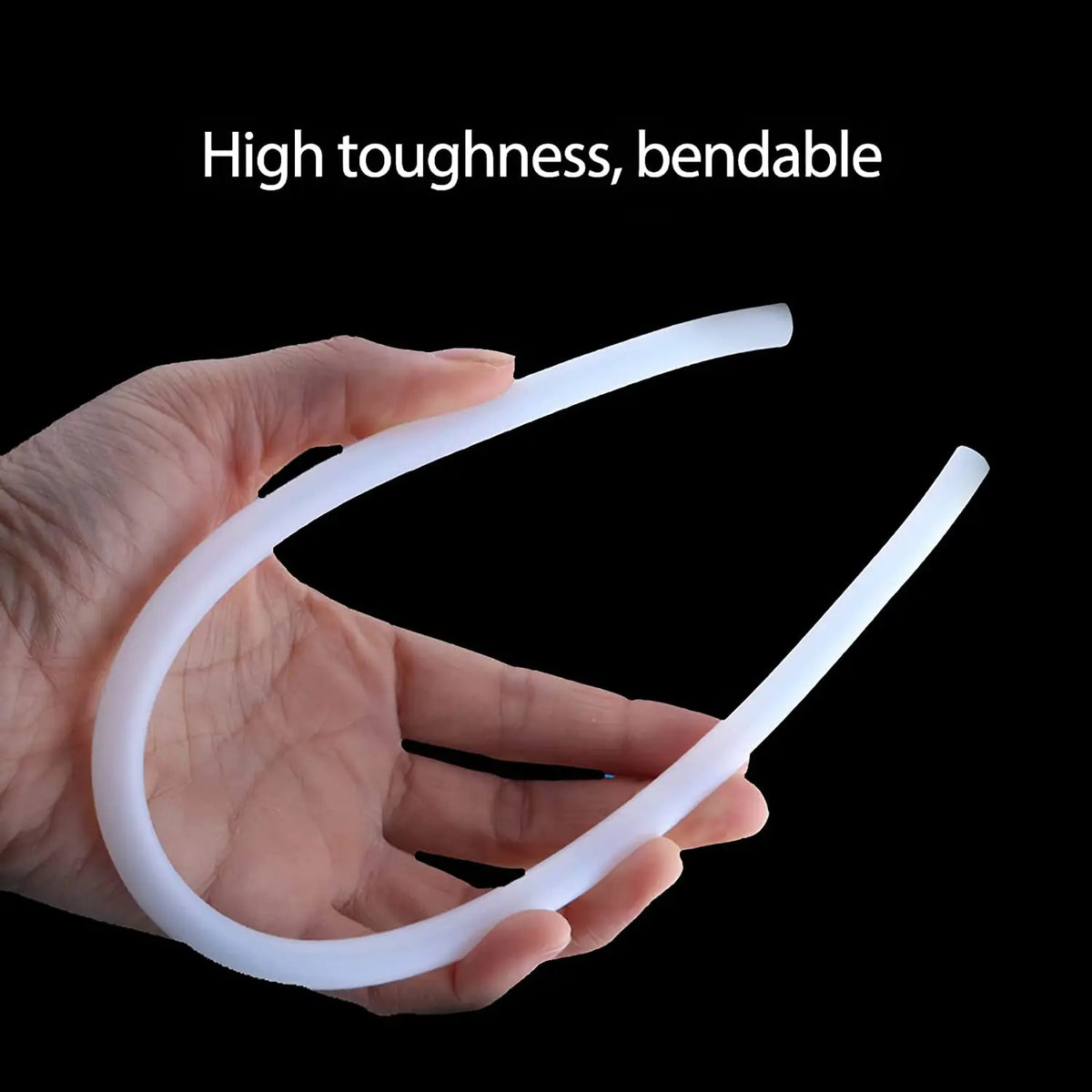 White PTFE Bowden tube, 1 meter length, fits 1.75mm & 3mm filament, compatible with V5 and V6 3D printer extruders.