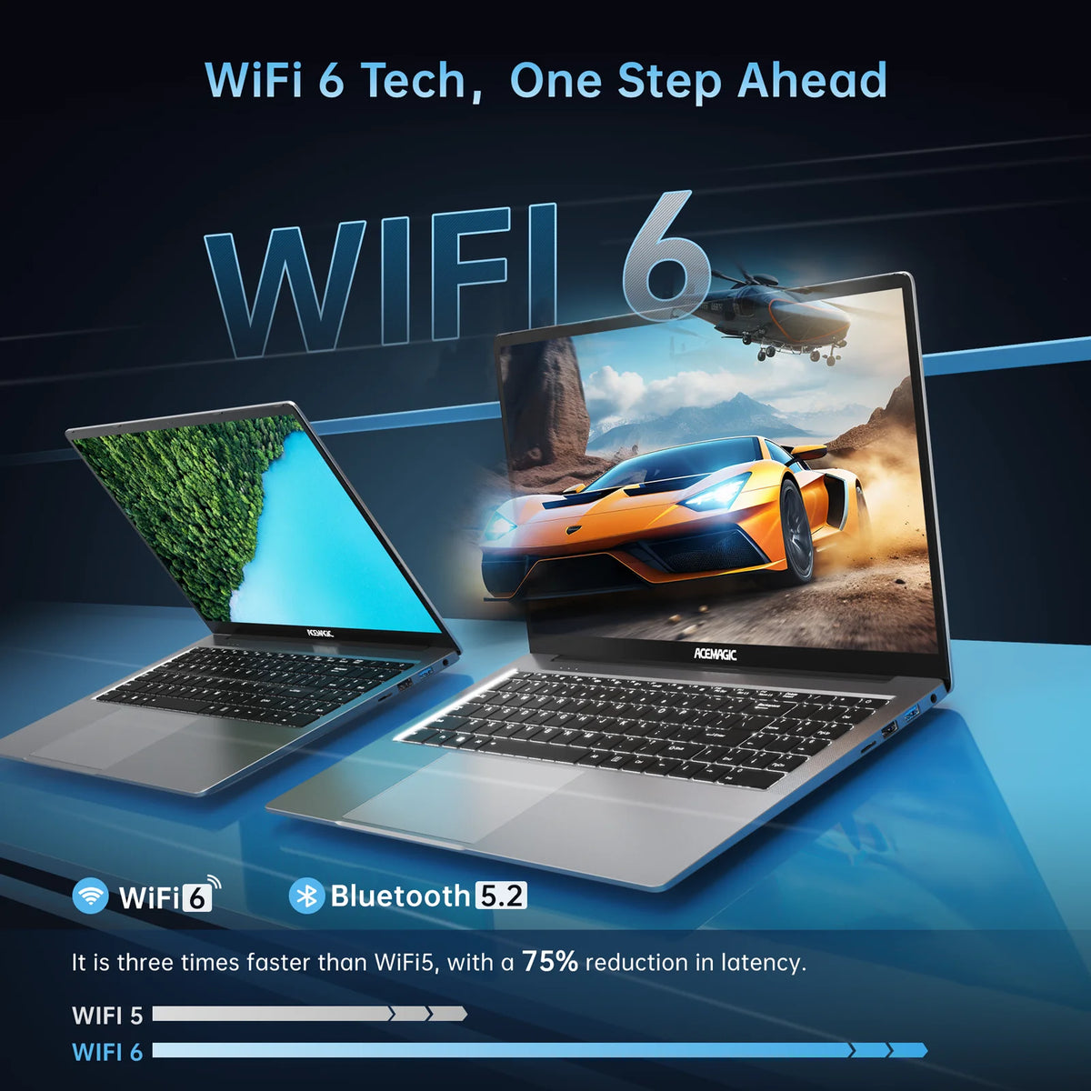 FanzyMarket 16.1-inch Full HD gaming laptop with AMD Ryzen 7, 16GB RAM, 512GB SSD, backlit keyboard, Wi-Fi 6.