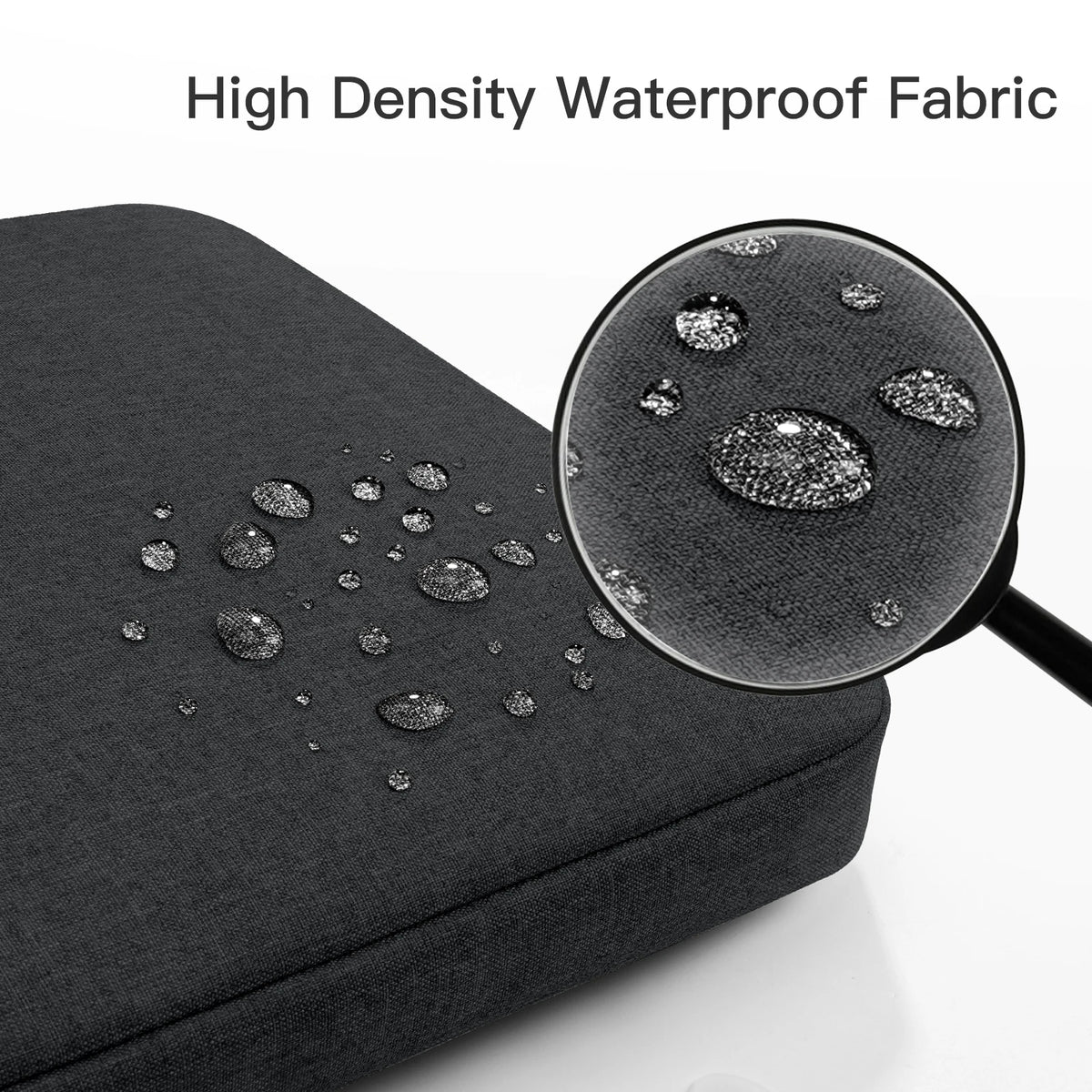 FanzyMarket padded polyester laptop sleeve for 12-16 inch notebooks, slim and light gray with soft interior for protection.