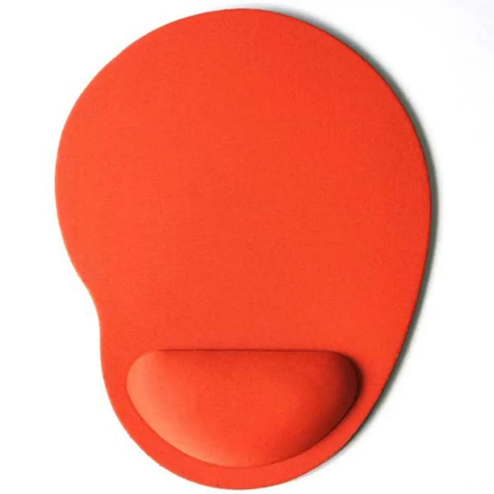 FanzyMarket ergonomic memory foam wrist rest mouse pad with non-slip base, grey, 9.06 x 7.09 inches, ideal for gaming and office use.