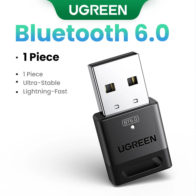 USB Bluetooth 6.0 Adapter Dongle for PC Windows 11/10/8.1 - Receiver & Transmitter for Keyboard & Mouse