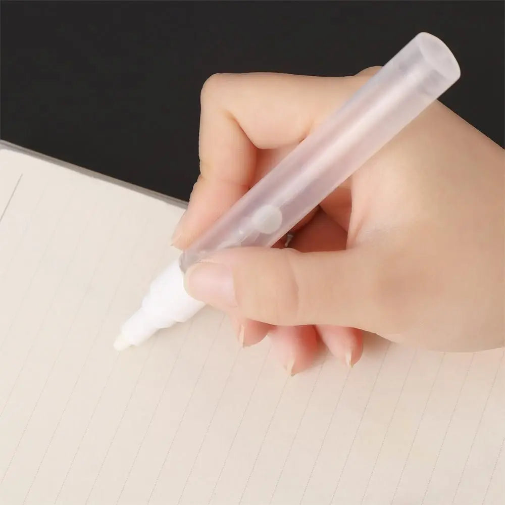 Transparent refillable paint pen rod by FanzyMarket, reusable liquid ink marker for graffiti and chalk with 0.7–50mm tips.