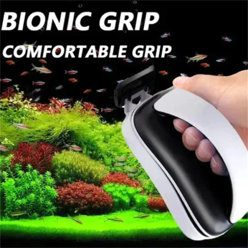 Magnetic floating algae scraper for aquarium glass from FanzyMarket, with strong magnets and multiple size options for cleaning fish tanks.