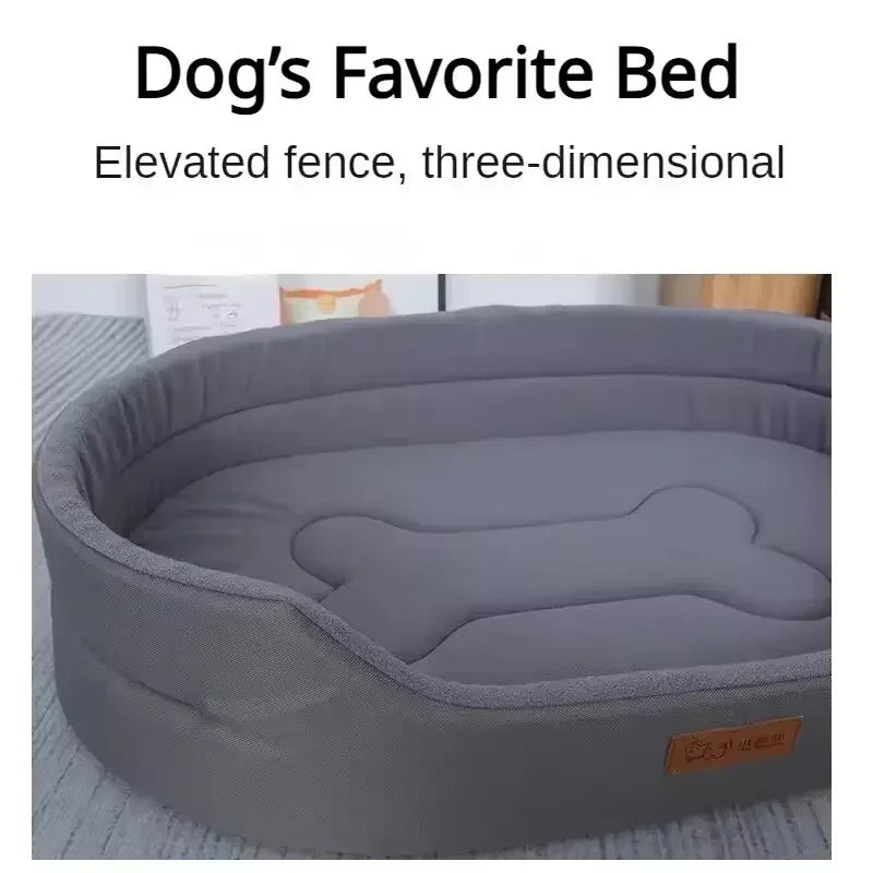 FanzyMarket fluffy coral fleece pet bed for dogs and cats, heated plush sofa cushion, machine washable in blue, available in multiple sizes.