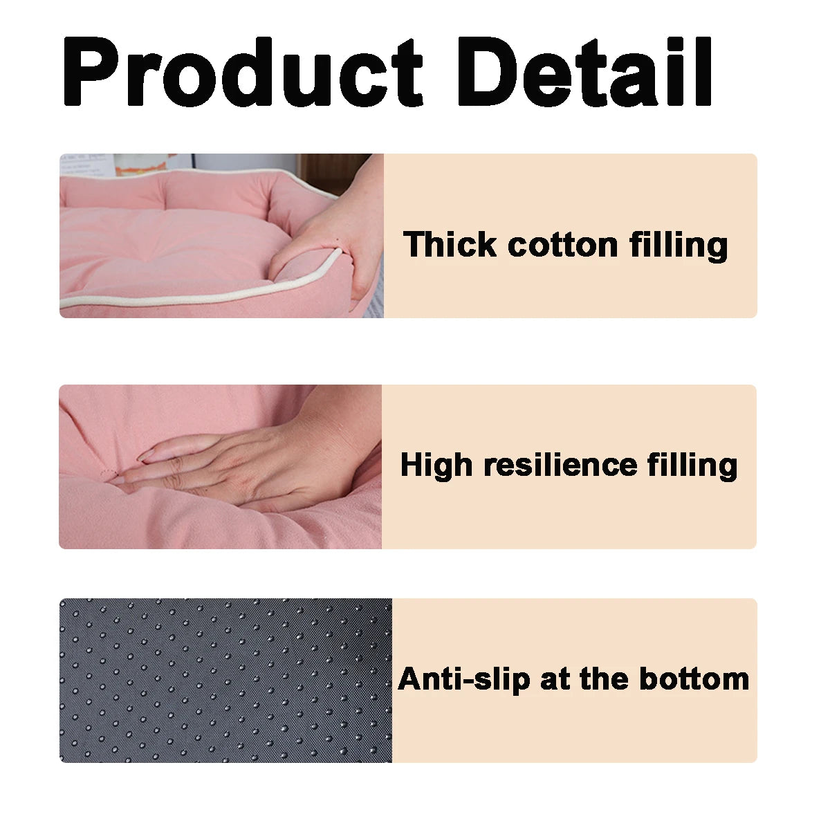 Large all-season cooling pet bed by FanzyMarket, breathable gray dog and cat pad for puppies, French Bulldogs, and small dogs.