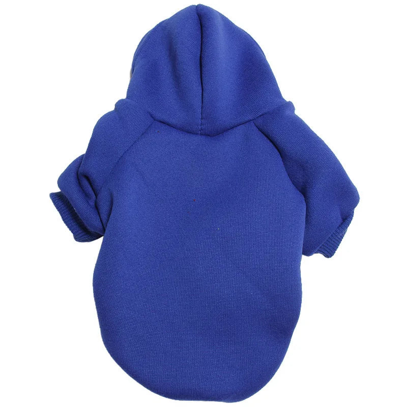 FanzyMarket warm dog hoodie sweatshirt in black, hooded coat for small to large dogs, suitable for 3-4kg to 2kg pets.
