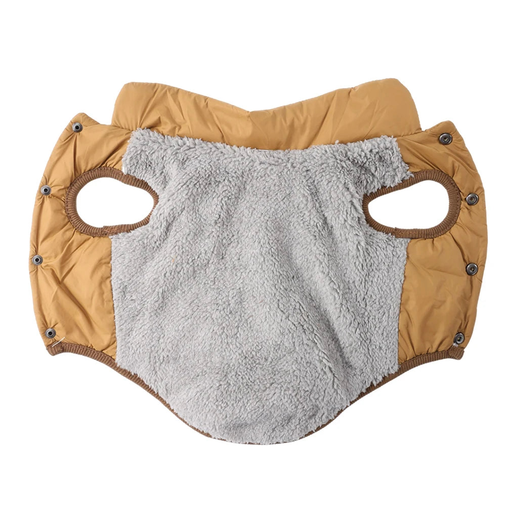 FanzyMarket waterproof fleece winter coat for small dogs and cats, windproof puppy jacket vest for breeds like Chihuahua and Beagle.