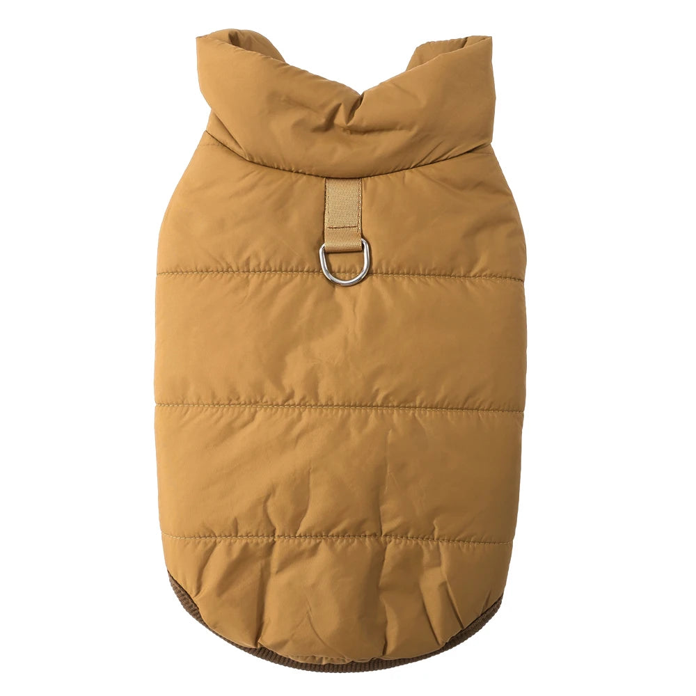 FanzyMarket waterproof fleece winter coat for small dogs and cats, windproof puppy jacket vest for breeds like Chihuahua and Beagle.