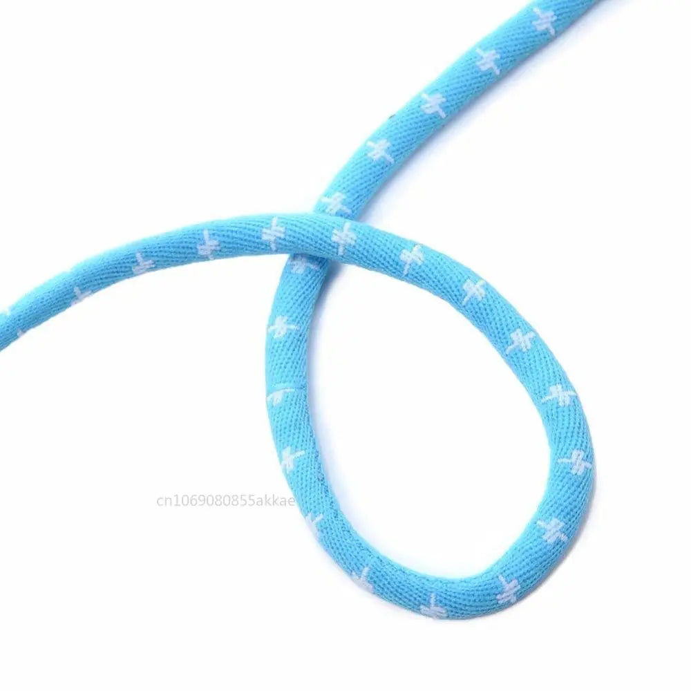 Blue adjustable small pet harness and leash for hamsters, rats, and mice, with bell and breakaway safety clip by FanzyMarket.