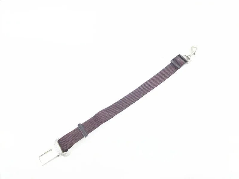 FanzyMarket adjustable nylon pet seat belt for dogs and cats, with quick-release clip, fits 17.7 to 28.3 inches in length.